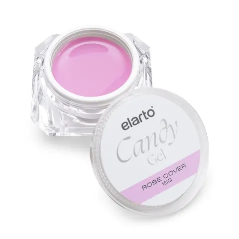 Elarto Żel budujący różowy kamuflaż Candy Rose Cover 15g