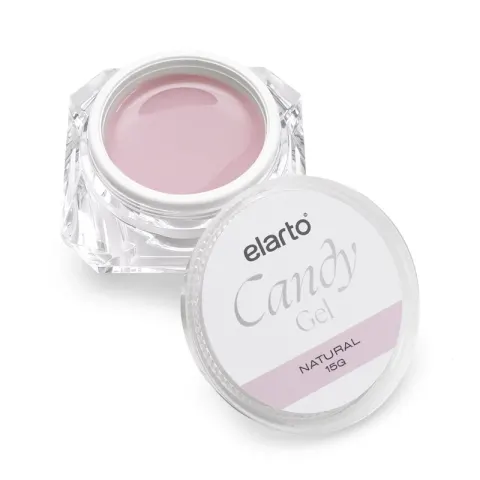 Elarto Żel budujący beżowo-różowy kamuflaż Candy Natural 15g