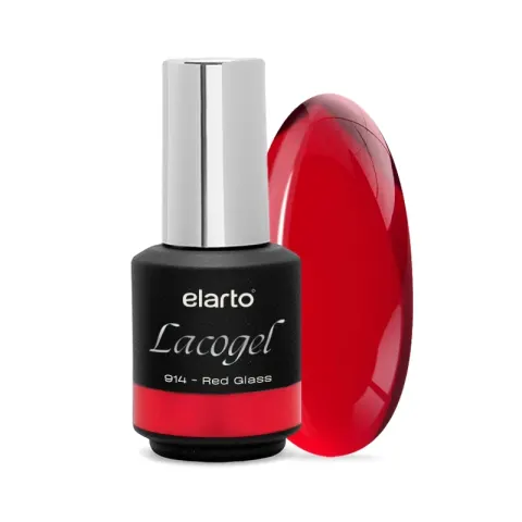 Elarto Lakier hybrydowy Lacogel Red Glass nr 914 7ml