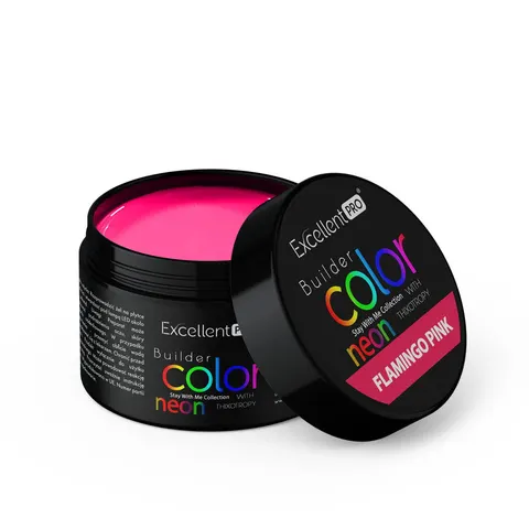 EXCELLENT PRO - Builder Color With Thixotropy Flamingo Pink 15g