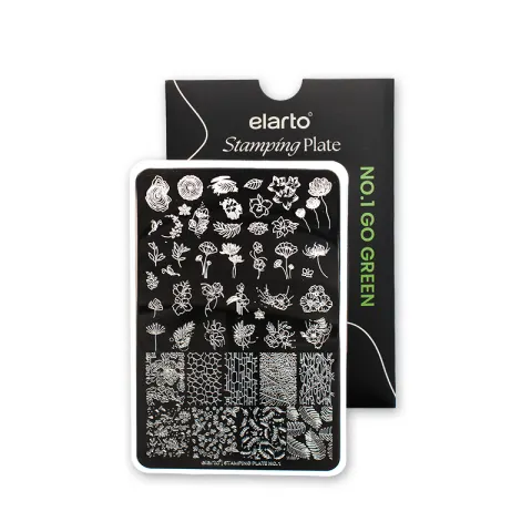ELARTO Blaszka do stempli Stamping Plate No. 1 Go Green