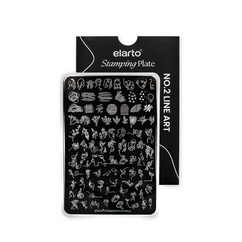 ELARTO Blaszka do stempli Stamping Plate No. 2 Line Art