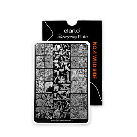 ELARTO - Blaszka do stempli elarto Stamping Plate No. 4 Wild Side