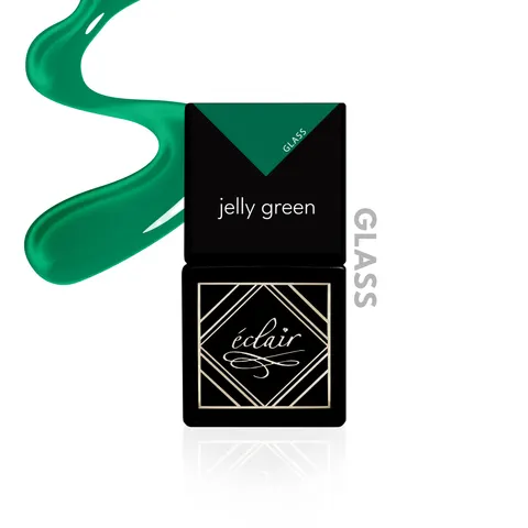 ECLAIR - JELLY GREEN, lakier hybrydowy 7ml "JELLY"