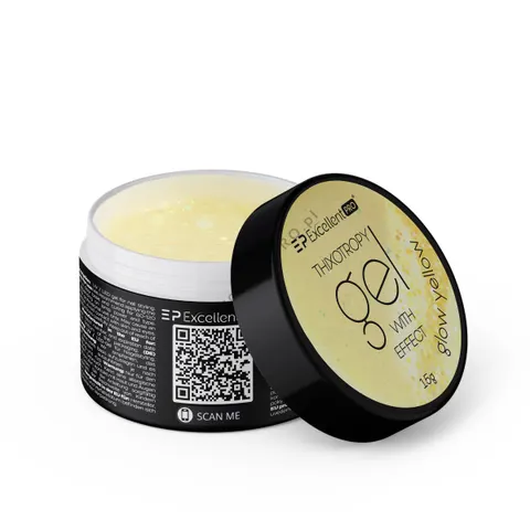 EXCELLENT PRO - Thixotropy gel with effect Glow Yellow 15g