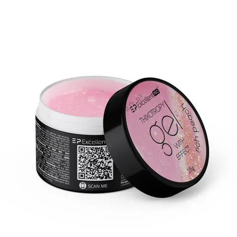 EXCELLENT PRO - Thixotropy gel with effect Rich Peach 15g