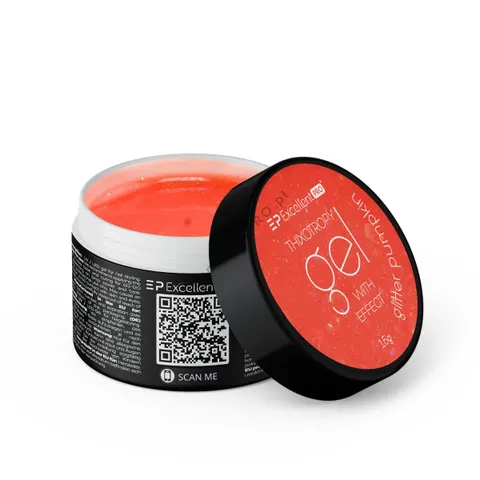 EXCELLENT PRO - Thixotropy gel with effect GLITTER PUMPKIN 15g