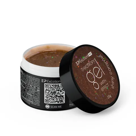 EXCELLENT PRO - Thixotropy gel with effect SHINY CARAMEL 15g