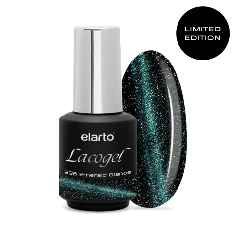 Elarto Lakier hybrydowy Lacogel Emerald Glance nr 936 7ml
