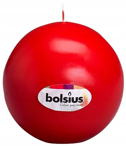 Bolsius Czerwona świeca kula 70mm
