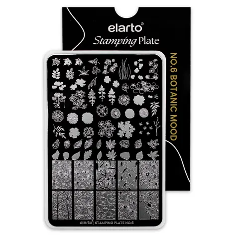 ELARTO Blaszka do stempli Stamping Plate No. 6 Botanic Mood