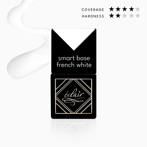 ECLAIR - Smart Base FRENCH WHITE 7ml - baza hybrydowa "MILKY PINKY GANG"