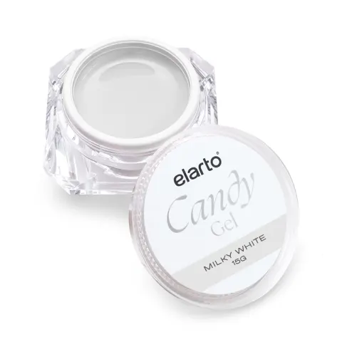 Elarto Żel budujący Candy Milky White 15g