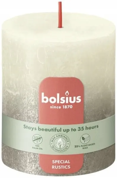 Bolsius Rustic Sunset Delikatny perłowy + Szampański świeca dekoracyjna 80/68