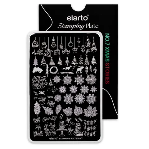 ELARTO Blaszka do stempli Stamping Plate No. 7 XMas Stories