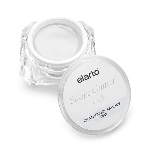 ELARTO - SHAPE CONTROL GEL DIAMOND MILKY 15G, żel budujący z tiksotropią