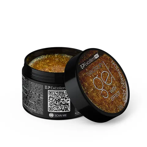 EXCELLENT PRO - Thixotropy gel with effect Gold Obsession 15g