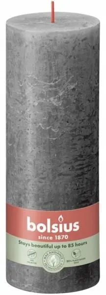 Bolsius Rustic Shine Burzowy Szary świeca dekoracyjna 190/68