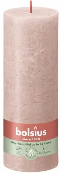 Bolsius Rustic Shine Mglisty Róż świeca dekoracyjna 190/68