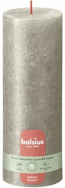 Bolsius Rustic Shimmer Szampańska świeca dekoracyjna 190/68 mm