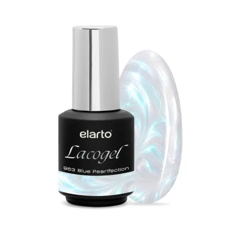 Elarto Lakier hybrydowy Lacogel Blue Pearlfection nr 963 7ml
