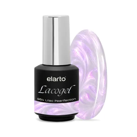 Elarto Lakier hybrydowy Lacogel Lilac Pearlfection nr 964 7ml