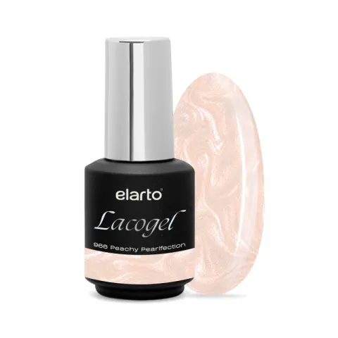 Elarto Lakier hybrydowy Lacogel Peachy Pearlfection nr 966 7ml
