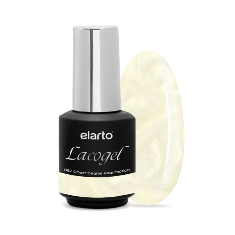 Elarto Lakier hybrydowy Lacogel Champagne Pearlfection nr 967 7ml
