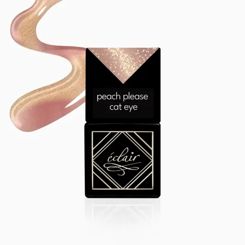 ECLAIR - lakier hybrydowy PEACH PLEASE CAT EYE 7ml "GARDEN PARTY CAT EYE"