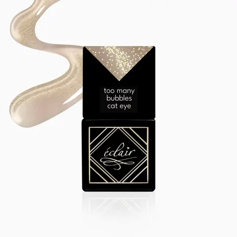 ECLAIR - lakier hybrydowy TOO MANY BUBBLES CAT EYE 7ml "GARDEN PARTY CAT EYE"