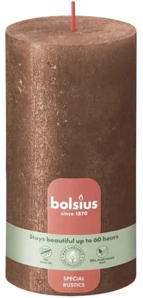 Bolsius Świeca R Shim 130/68 Miedź