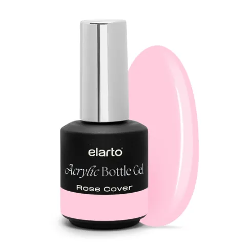 ELARTO - Acrylic Bottle Gel Rose Cover 15 ml