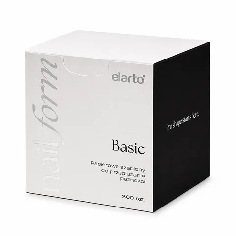ELARTO - SZABLONY DO PAZNOKCI PAPIEROWE W PUDEŁKU BASIC NAIL FORMS 300 SZT