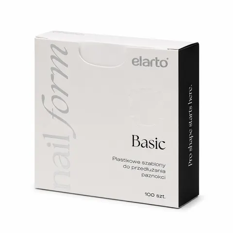 ELARTO - SZABLONY DO PAZNOKCI PLASTIKOWE W PUDEŁK U BASIC NAIL FORMS 100SZT
