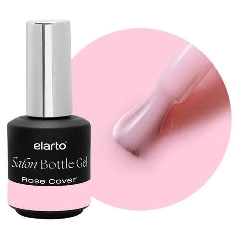 ELARTO - Salon Bottle Gel Różowy Rose Cover 15ML