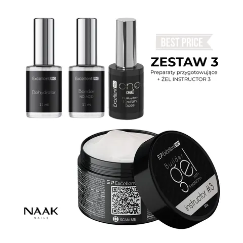 ZESTAW 3 - ŻEL INSTRUKTOR #3 + PREPARATY PRZYGOTOWUJĄCE