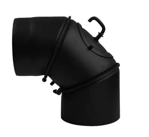 Stahl System Kolano z wyczystką i szybrem 180 mm/90°