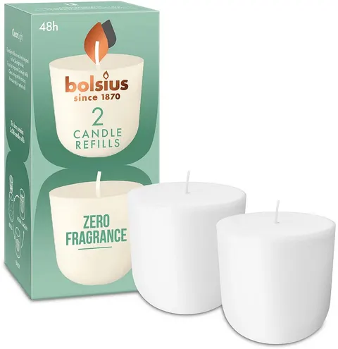 Bolsius CleanLight BEZZAPACHOWY wkład wymienny 24h - 2 sztuki