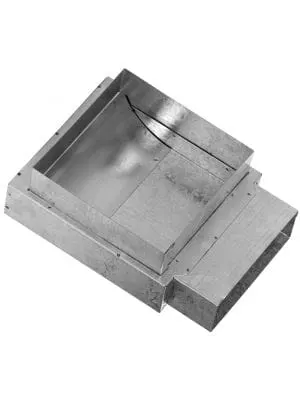 Redukcja 90° kanał-kratka 16x16cm