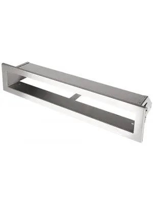 Kratka kominkowa OTWARTA 40x6cm inox