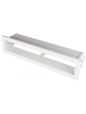 Kratka kominkowa OTWARTA 60x6cm biała