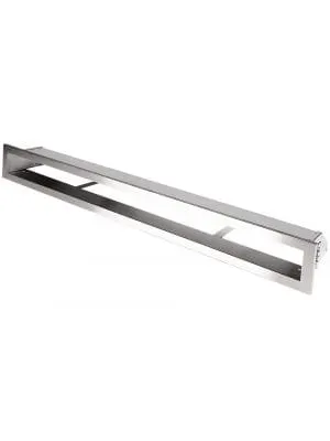 Kratka kominkowa OTWARTA 80x6cm inox