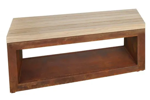 Ławka Artiss 110x40x46cm corten