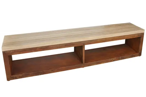 Ławka Artiss 200x40x46cm corten