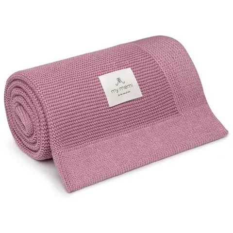 Bambusowy kocyk 80x100 vintage pink - różowy / My Memi