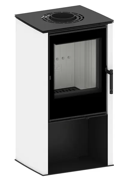 Piec stalowy Hitze LUPO S Biały 6,5 kW