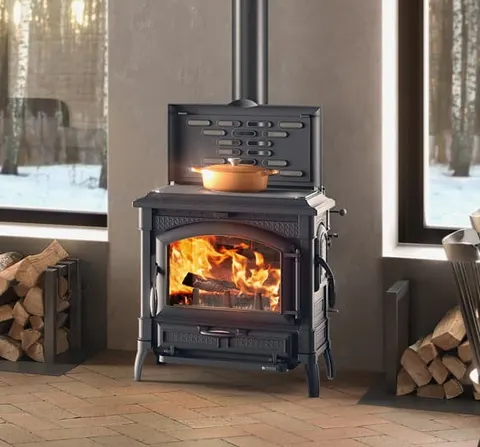 Pieco kuchnia żeliwna La Nordica Isotta Con Cerchi Evo 11,9kW