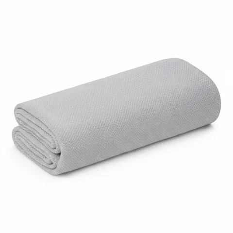 Bambusowy otulacz, lekki kocyk z jonami srebra 100x100 light grey / My Memi
