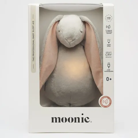 MOONIE 2.0 CLOUD - szumiący króliczek z lampką