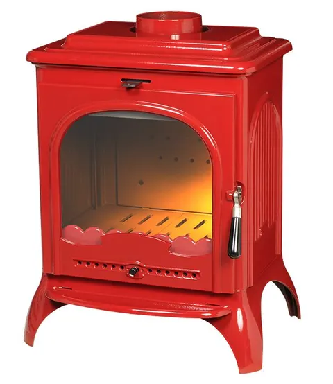 Piec Żeliwny Invicta Seville II Czerwony 7 kW